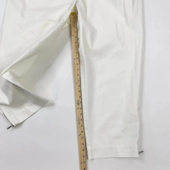 Lafayette 148 White Cropped Pant 24W - Picture 6 of 12